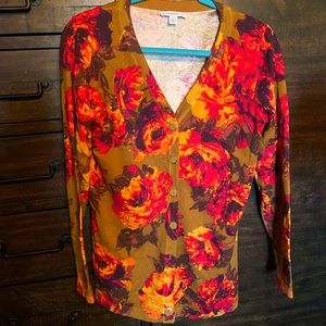 Isaac Mizrahi Live! Floral Cardigan